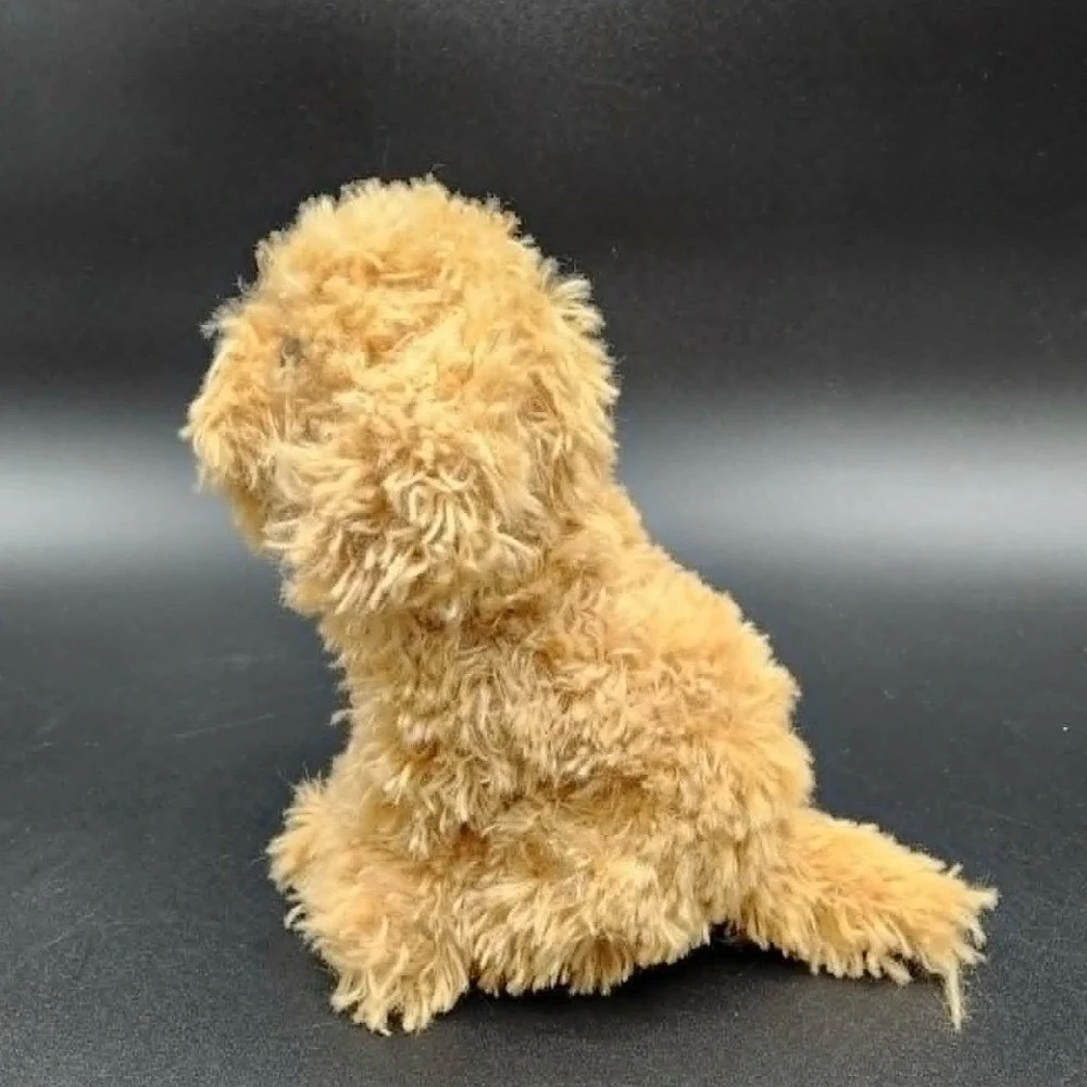 DEMDACO Tan Golden Retriever Poodle Plush Dog Lot Realistic‎ Stuffed Animal Toy